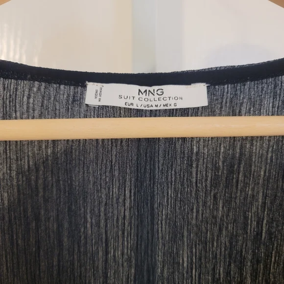 MNG Black Blouse Medium - Picture 2 of 3